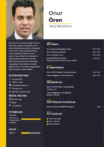 Market Sektörü İçin CV Örnekleri cv indir